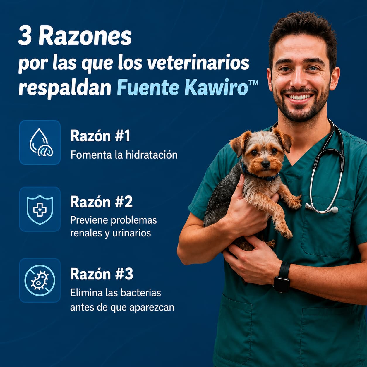Fuente Kawiro™ - Hidrata y Protege de Bacterias
