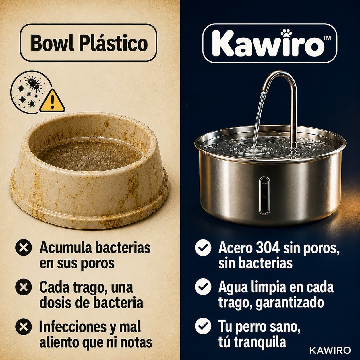 Fuente Kawiro™ - Hidrata y Protege de Bacterias