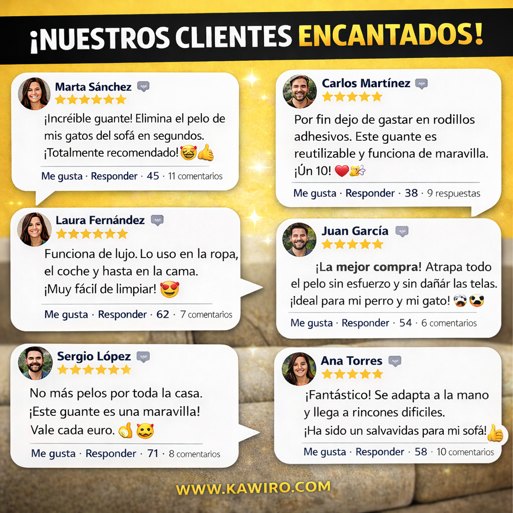 Guante para eliminar pelos de mascota™