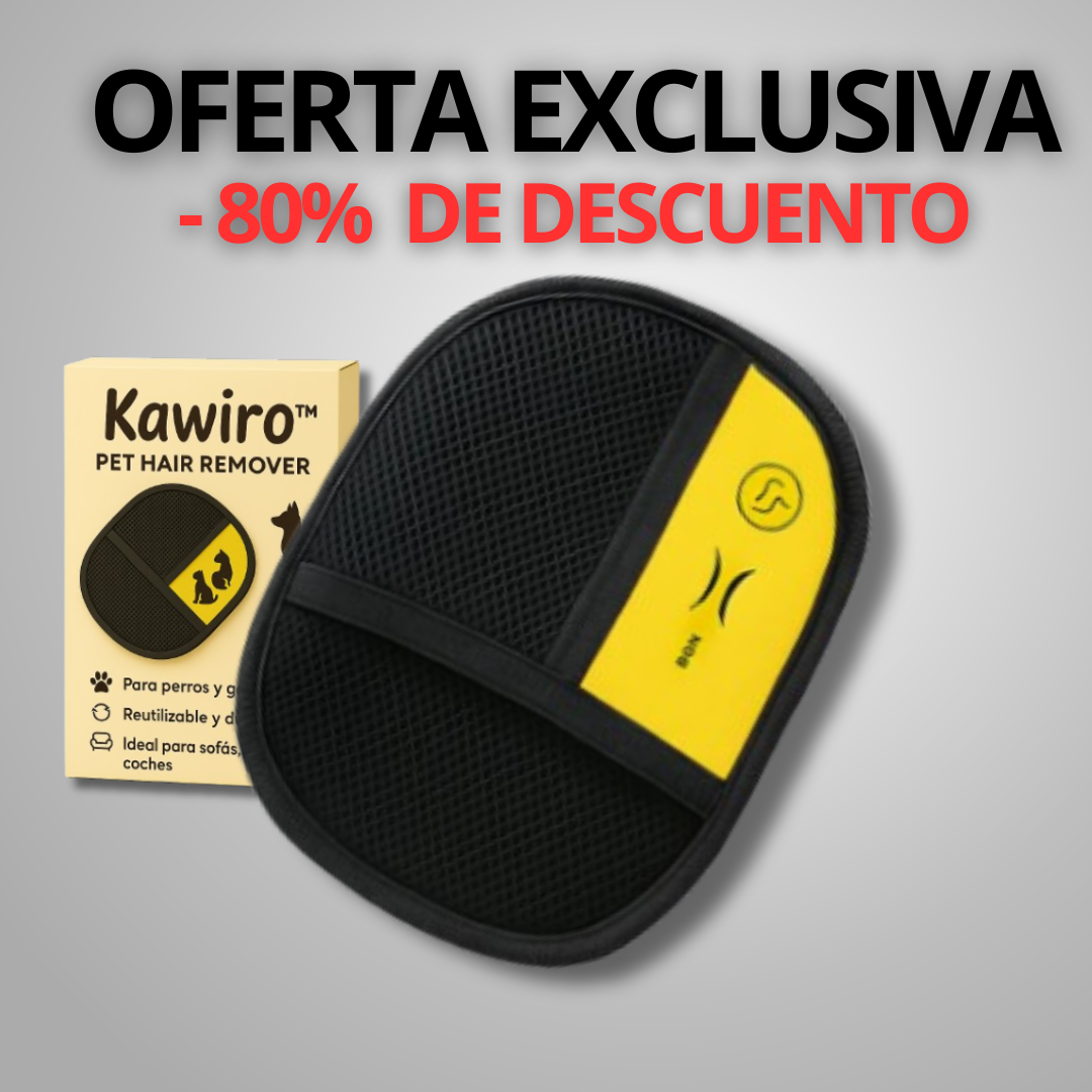 Guante para eliminar pelo de mascota