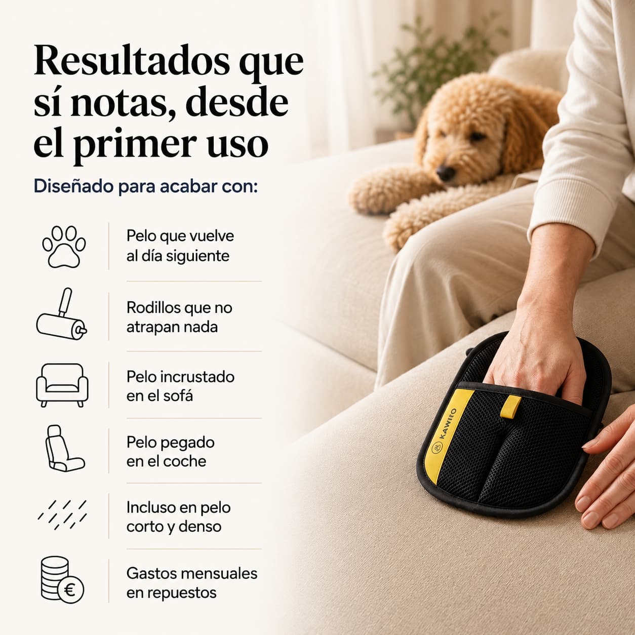Guante para eliminar pelos de mascota™