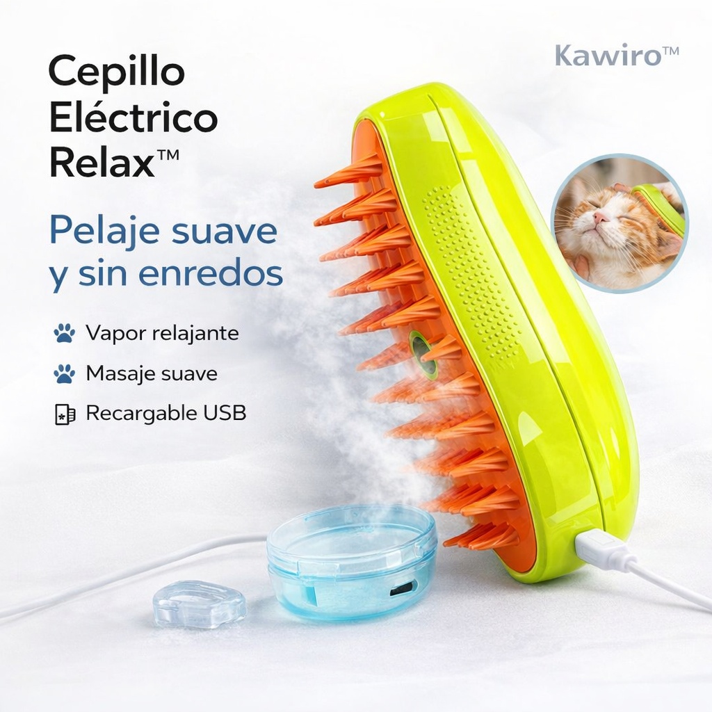 Cepillo Vapor 3 en 1  que Deja su Pelo Suave y sin Enredos™